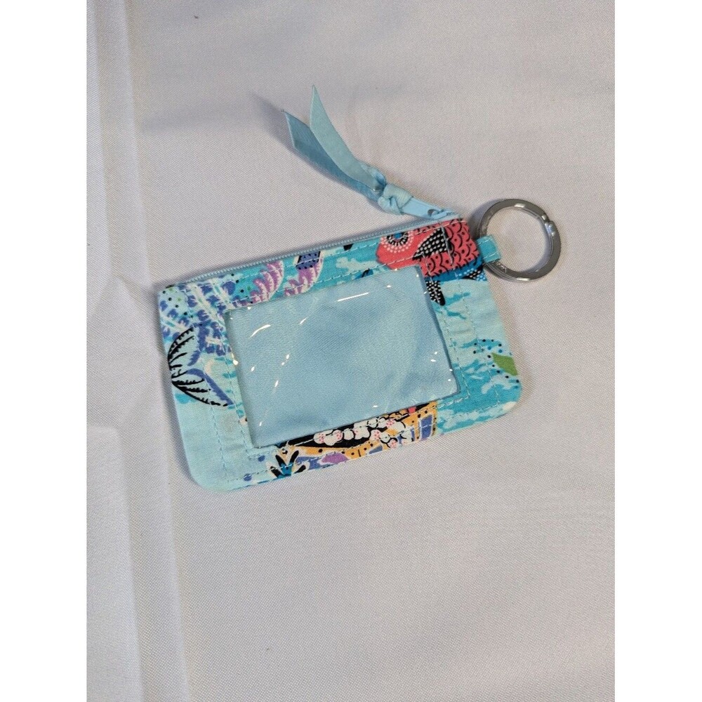 Vera Bradley Antilles Treasure Sea Life Keychain ID Wallet